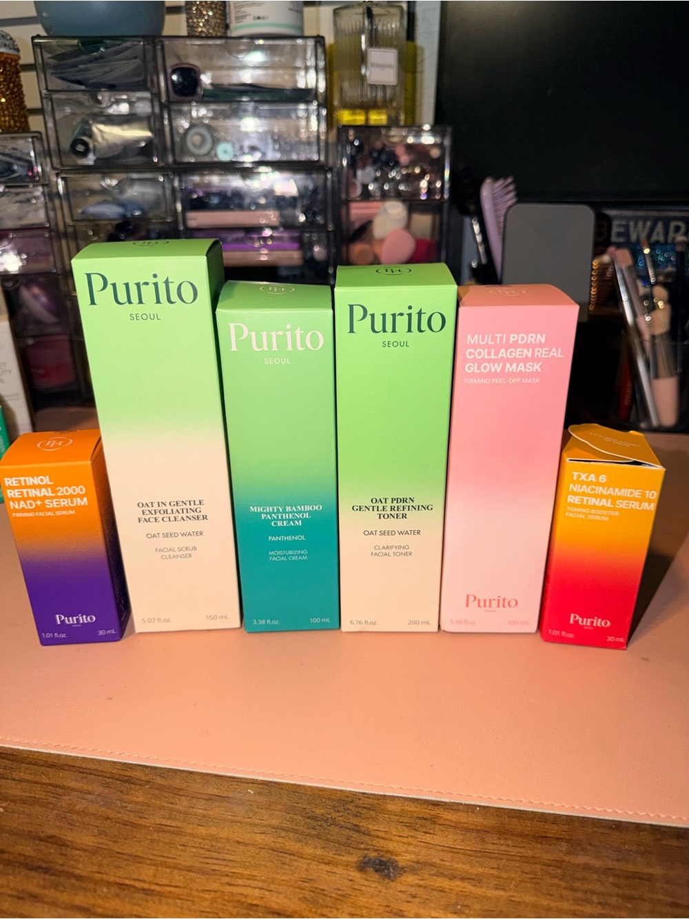 6 item Purito Seoul bundle: Serums, Cleanser, Cream, Toner, Mask